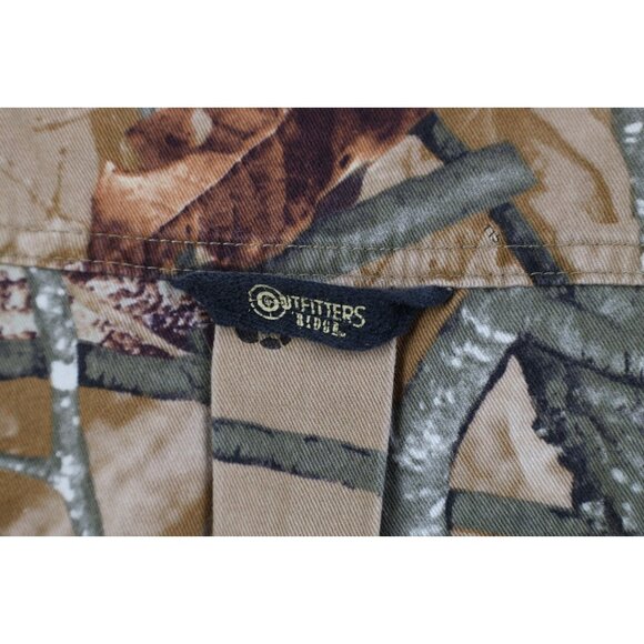 Vintage 90s Y2K Streetwear Mens XL Faded Camouflage Collared Button Down Shirt - Picture 9 of 12